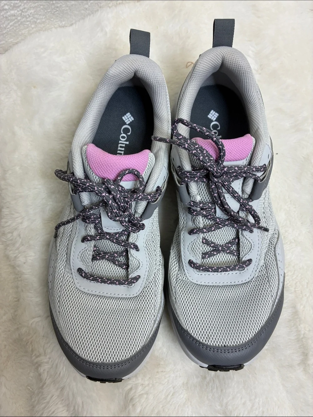 Columbia Women's Gray and Pink Trail Athletic Sneakers